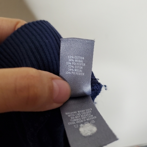 Aerie Navy Blue Ribbed Soft Lounge Jogger Sweatpants - Picture 8 of 8